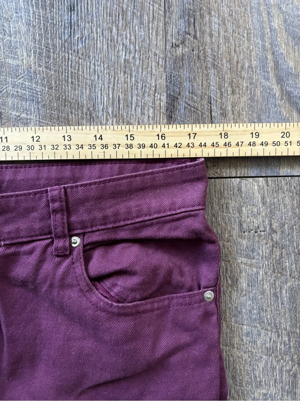 H&M Burgundy Wide Leg Jeans‎